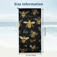 thumbnail image 5 of Creowell  Stylish Golden Honey Bee Queen Crown Soft Luxury Decorative Towels, Multipurpose for Bathroom, Hotel, Gym, Spa and Beach 27.5x55in, 5 of 7