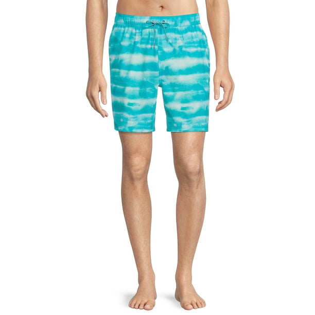 Men's & Big Men's 7" Boxer Brief Lined Swim Trunks with Stretch
