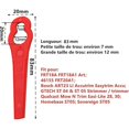 thumbnail image 5 of LIDL Florabest Edger Blades, paquete de 100, cuchillas de repuesto de plástico para cortadora FRT18A FRT18A1 Art, 46155 FRT20A1, agujero grande 0.472 in, agujero pequeño 0.276 in, 5 of 5