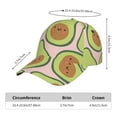 thumbnail image 2 of Rateoe Cute Avocado Pattern Baseball Cap Outdoor Cap Mountain Dad Hat - Unstructured Soft Cotton Cap-Adjustable UV Protection Cap, 2 of 6