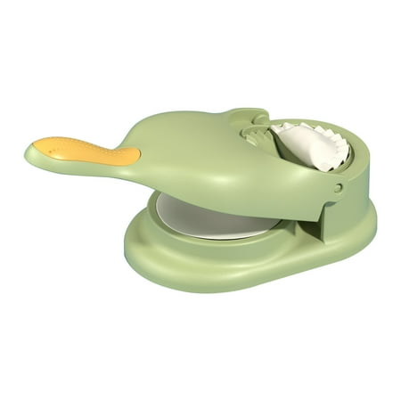 

BLNVKOP Creative Household Dumplings Kitchen Artifact Pressing Dumpling Skin Artifact Manual Pressing Dough Tool 2 In 1 Dumpling Maker-Green