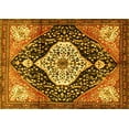thumbnail image 1 of Ahgly Company Machine Washable Indoor Rectangle Persian Yellow Traditional Area Rugs, 5' x 7', 1 of 4