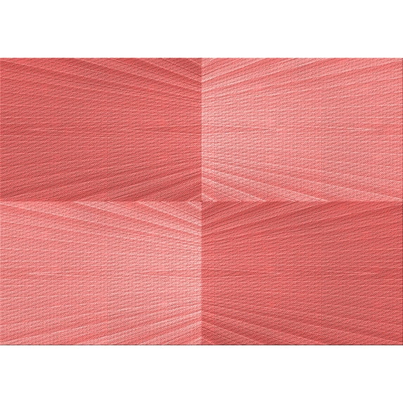 Ahgly Company Machine Washable Indoor Rectangle Transitional Fire Engine Red Area Rugs, 7' x 9'