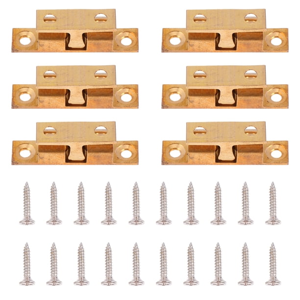 EeaseMX 10 piezas de pestillos para puertas, pestillos para muebles, pestillos de cobre con doble bola, piezas para pestillos de puerta