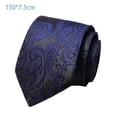 thumbnail image 6 of Eoperou Business Tie Adjustable Firm Stitching Embroidery Lightweight Groom Tie Decorative Multi Styles Dot Striped Wedding Tie Party Tie, 6 of 8