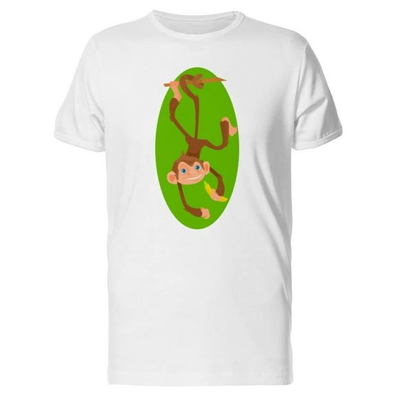 Monkey With A Banana In A Stain Tee Men's -Image by Shutterstock