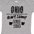thumbnail image 4 of Inktastic Ohio Awesome Since 1803 Boys or Girls Baby Bodysuit, 4 of 5