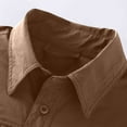 thumbnail image 5 of SHTXOZHI Men's Button Down Long Sleeve Shirts Business Casual Quick Dry Shirts for Hiking Travel, 5 of 6