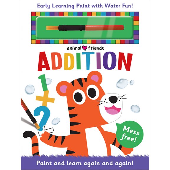 Early Learning Magic Water Coloring Animal Friends Addition, (Hardcover)