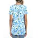 thumbnail image 4 of Blusa corta con cuello redondo y estampado de retazos de encaje a la moda para mujer Pompotops  hfajkhk133659, 4 of 6
