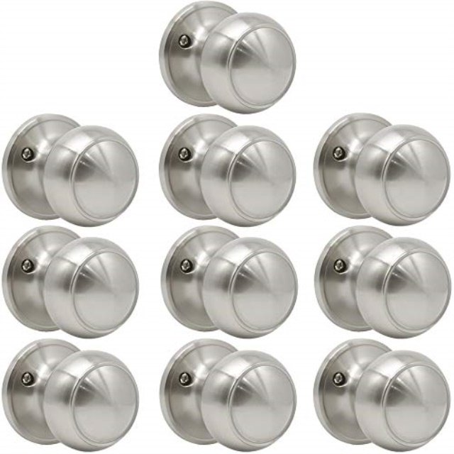 10 Pack Probrico Round Interior Door Knob Door Handle Lock Half Dummy