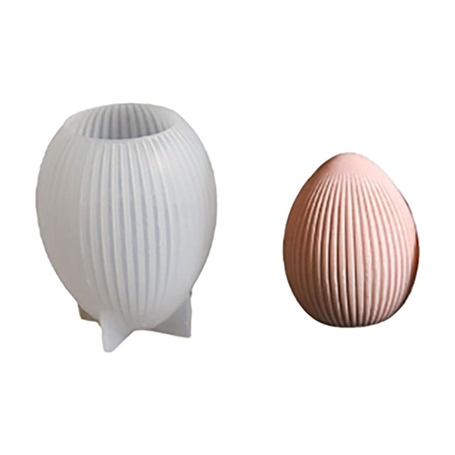 Silicone DIY Easter Striped Rabbit Plaster Mold - Durable, Easy to Operate, Ideal for Making Bunny/Candle Decor & Holiday Gifts