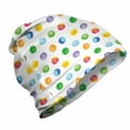 thumbnail image 1 of Abstract Unisex Beanie, Colored Big Polka Dots, Hiking Outdoors, Multicolor, by Ambesonne, 1 of 1