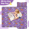 thumbnail image 4 of Halloween Dinosaur Themed Pattern Toddler Nap Mats for Kids Preschool,50"x20" Sleeping Mat Bag or Kids,Toddler Sleeping Bag,Toddler Nap Mat or Daycare, 4 of 6