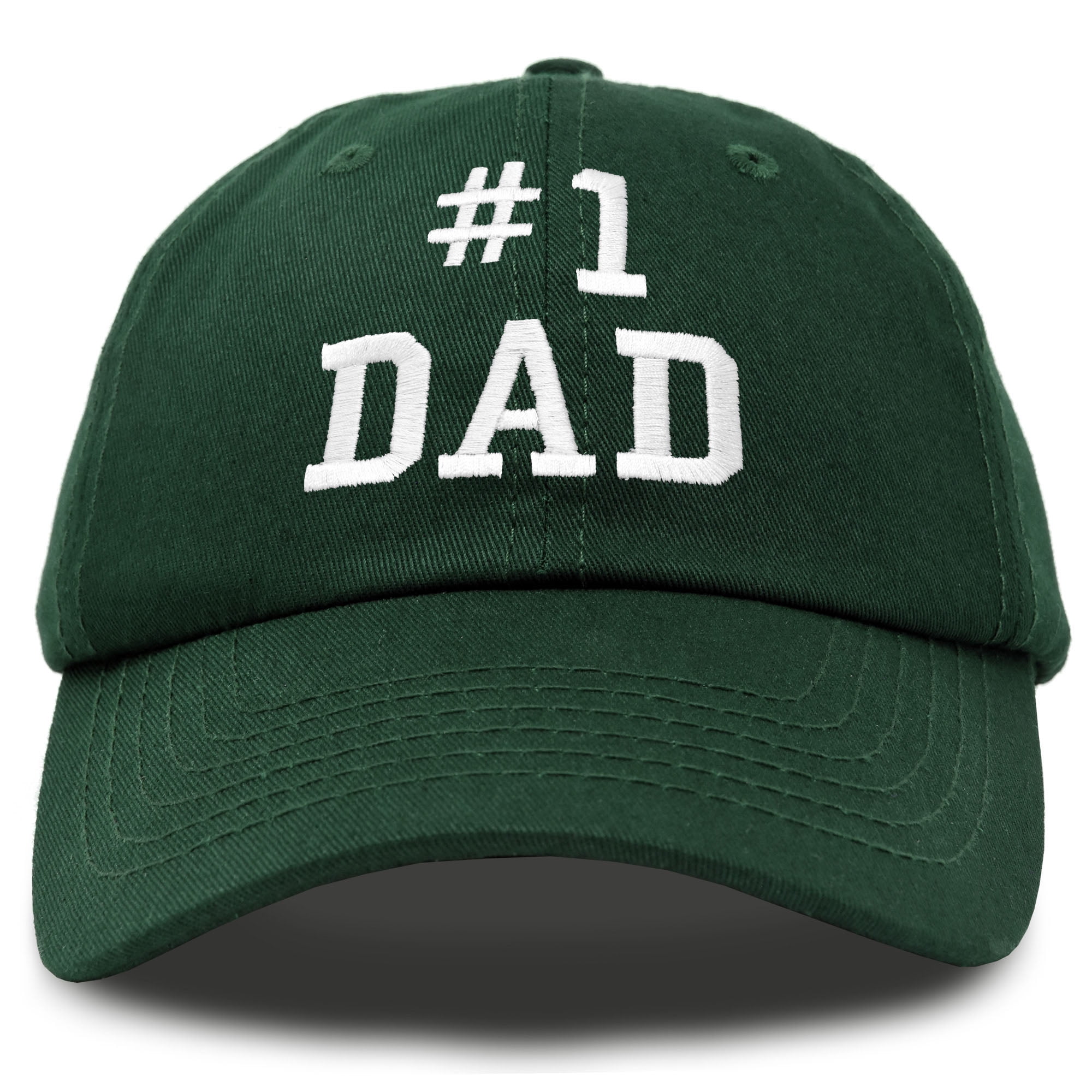 DALIX 1 Dad Hat Number One Fathers Day Gift Embroidered Baseball Cap