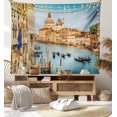 thumbnail image 5 of Tapiz, Góndolas en el Canal Grande Atardecer en la ciudad de Venecia Impresión de imagen de vista romántica, colgante de pared para decoración de dormitorio, sala de estar, dormitorio, 95x73 CM, 5 of 5