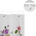thumbnail image 5 of Wildflowers Shower Curtain for Bathroom Modern Bathroom Decor Waterproof Washable Fabric Shower Curtains with 12 Hooks for Hotel Bathroom Bathtubs 60x72 Inch, 5 of 6