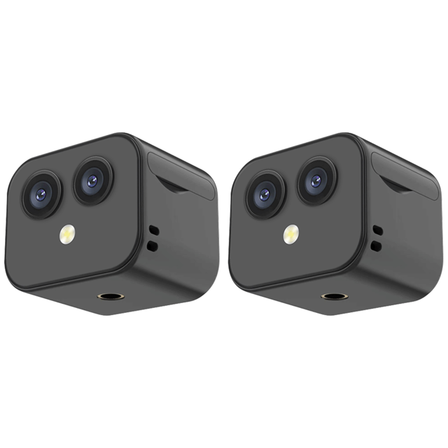 Monitor Cam 4K HD Videocámara Doméstica Visualización Remota Recargable Por USB para Oficina en Casa