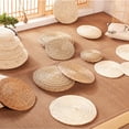 thumbnail image 3 of Ounissouiy Cojín de asiento plano de paja transpirable y duradero de amplia aplicación de fibra para decoración de cualquier ocasión Decoración del hogar estilo oscuro, 3 of 6