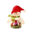 thumbnail image 4 of Yuarrent Plush Kids Christmas Candy Jar Portable Replacement Container Office Xmas Sugar Themed Cute Sweet Box Gift Bottle Kits de decoración para fiestas Muñeco de nieve Yuarrent HA1107-02B, 4 of 6