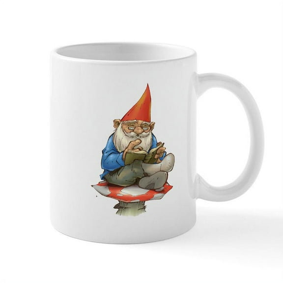 CafePress - Gnome Mug - 11 oz Ceramic Mug - Novelty Coffee Tea Cup