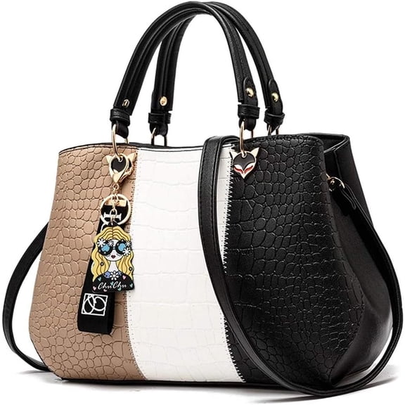 NCY Handbags for Women Fashion Ladies Purses PU Leather Satchel Shoulder Tote Bags