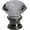Brushed Steel / Clear, variant on Urbanest Crystal Duchess Lamp Finial – 1-5/16 Inch Tall, Brushed Steel Base– Decorative Lamp Shade Finial for Table & Floor Lamps- 1 Piece