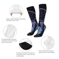 thumbnail image 6 of Daiia Sports Socks Dreamcatcher With Colorful Feathers Printed Novelty Crew Socks for Men Women Knee High Socks Cotton Socks Soft & Breathable Support Unisex Socks, 6 of 9