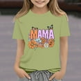 thumbnail image 6 of Frwgonr Big Girl Tees Mama's Boy Tee Shirt Top Summer Short Sleeve Clothes for Mother's Day Green, Size 2-14 Years, 6 of 6