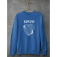 thumbnail image 3 of Love Techno Style Heart Sweatshirt Men -Image by Shutterstock, Male Medium, 3 of 4