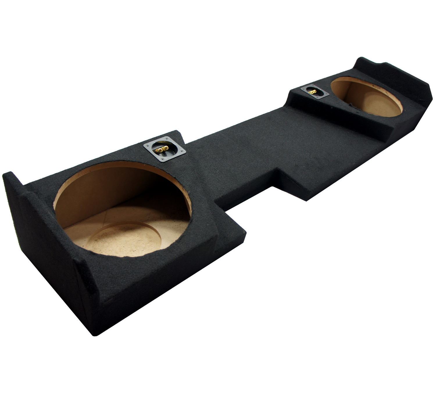 Single 10" Subwoofer Box For 2014-2018 GMC Sierra Double Cab – Under Seat Enclosure, ASC