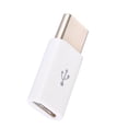 thumbnail image 4 of Inteprter 10 piezas Universal tipo C a Micro USB adaptador compatible con sincronización de datos convertidor de carga USB-C conector Teléfono y Comunicación blanco PC 1, 4 of 5