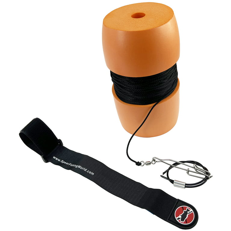 SPEARFISHING WORLD Marker Buoy With 150 Feet of Line for Fishing.  Freediving, SCUBA Diving and Spearfishing - Mark Your Favorite Fishing Spot!