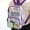 Purple, variant on Pklyzj Clear Backpack, Heavy Duty Transparent Bookbag for School, Fabric & PVC Transparent Backpack with Reinforced Strap for Women Men, Large Capacity Clear bag for College, Travel, Security