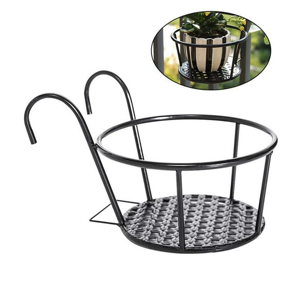 Portable Iron Flowerpot - Easy to Move and Clean for Table, Window Sill, Balcony, Garden, Durable Metal Bucket