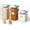 4L*2+2.65L, variant on Airtight Food Storage Container with Pop Lid & 130ml Scoop, 4L/4.2qt *2 BPA-Free Cereal, Rice, Flour, Pasta & Snack Container, Stackable & Durable Kitchen Pantry Organizer
