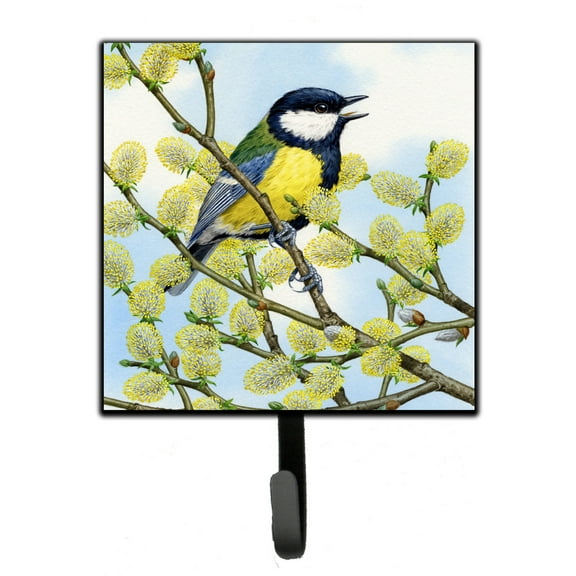 Eurasian Blue Tit by Sarah Adams Leash or Key Holder