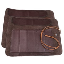 BESTYASH 2Pcs Brown Carving Storage Bag Roll Up Organizer for and Tools