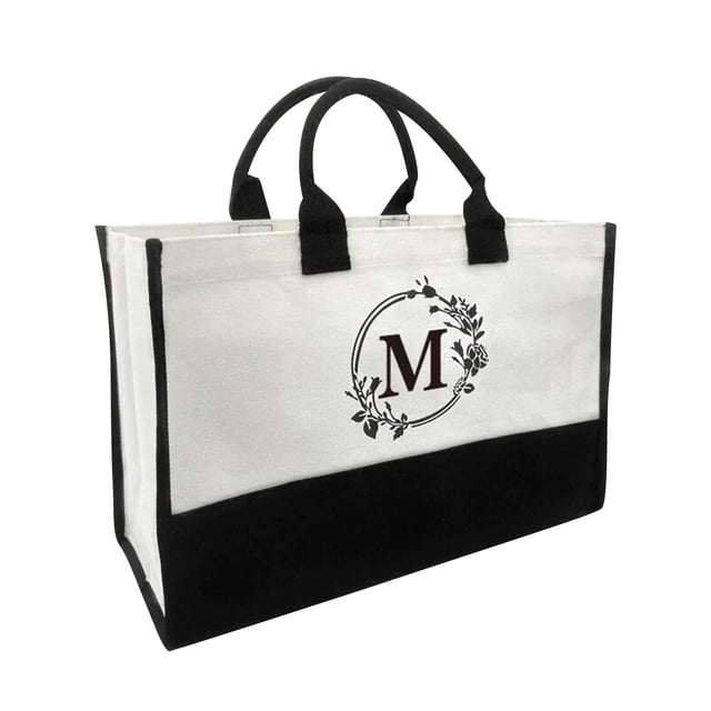 Bolsos para Mujeres Bolso de Moda de Lienzo de Mujer Bolso de Playa de Carta de Lienzo de Algodón Bolso de Compras de Lienzo de Moda Europea Bolso de Compras de Lienzo para Mujeres