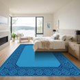 thumbnail image 3 of ODIKA 3'x5' Machine Washable Non-Slip Area Rug, Oriental Blue High Traffic Rug, Blue, 1050061, 3 of 7