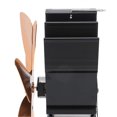 thumbnail image 4 of Blades Vertical Stove Fan, Heat Powered Thermal Fan, Fast Heat Circulation, Handle Design, Stove Top Fan for Fireplace, Gold, 4 of 4