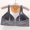 thumbnail image 4 of Dresfit Plus Size Bras for Women Wireless Bras 2026 No Underwire Push Up Bras Seamless Supportive Full Coverage Everyday Bras Gray 36, 4 of 4
