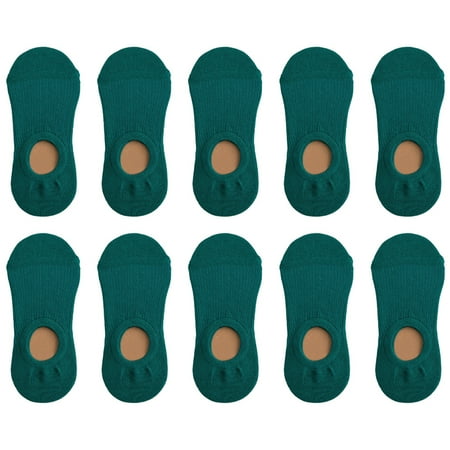 

No Show Socks Women Low Cut Anti-Slid Novelty Athletic Casual Invisible Liner Socks green，G41873