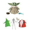 The Nightmare Before Christmas Deluxe Lighted Action Figure Box Set + The Child Talking Toy with Character Sounds and Accessories The Mandalorian, Pack of 2