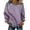 A-Purple, variant on Women's Casual Crew Neck Sweatshirt Distressed Denim Print Pullover Loose Crewneck Long Sleeve Top