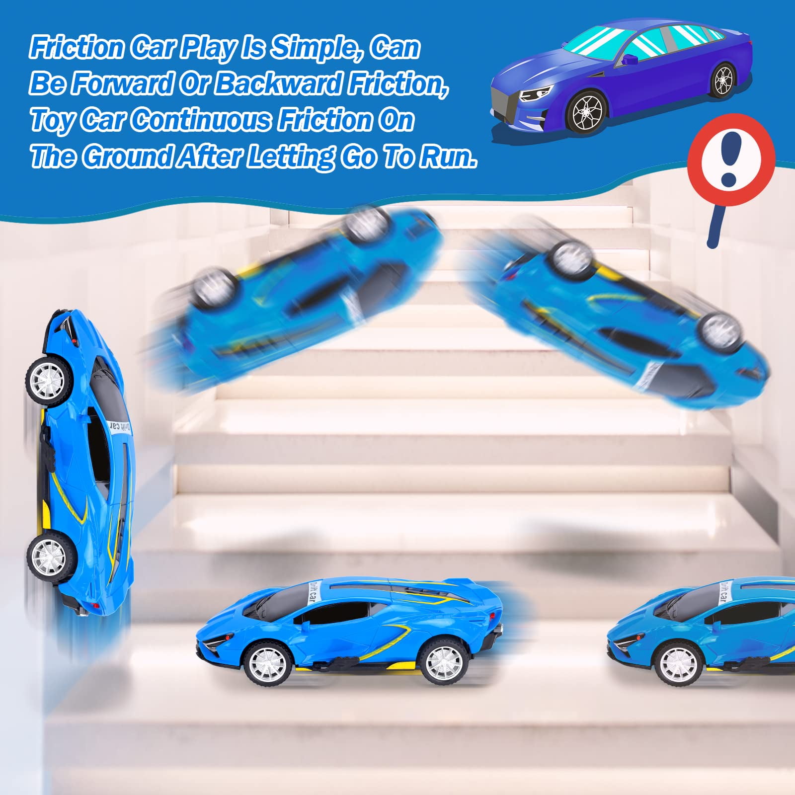 Buy Dikence Toy Cars for Kids 35 Year Old Boys Inertia Car Toy Small