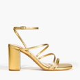 thumbnail image 2 of DREAM PAIRS Tacones Dorados de Bloque para Mujer 8 cm Talla 9.5, 2 of 8