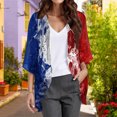 thumbnail image 2 of Cover-Ups para Mujeres Moda Casual Cardigan Día de la Independencia Impreso Cover-Up Ligero para el Hogar, 2 of 4