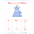 thumbnail image 2 of 3T Baby Girls Dress 4T Girls Sleeveless Dress Doll-collar Toddler Girls Summer Stripe Dress with Cute Bag Blue, 2 of 10