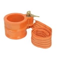 thumbnail image 4 of (2 Pack) King Pin Lock, Heavy Duty Orange Powder Coated with Safety Ribbon, works with Class 8 vehicles and RV trailers, 4 of 8